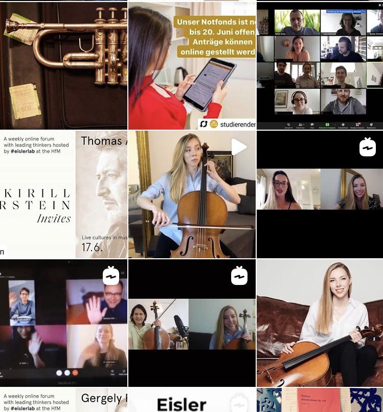 Instagram Profil der HfM