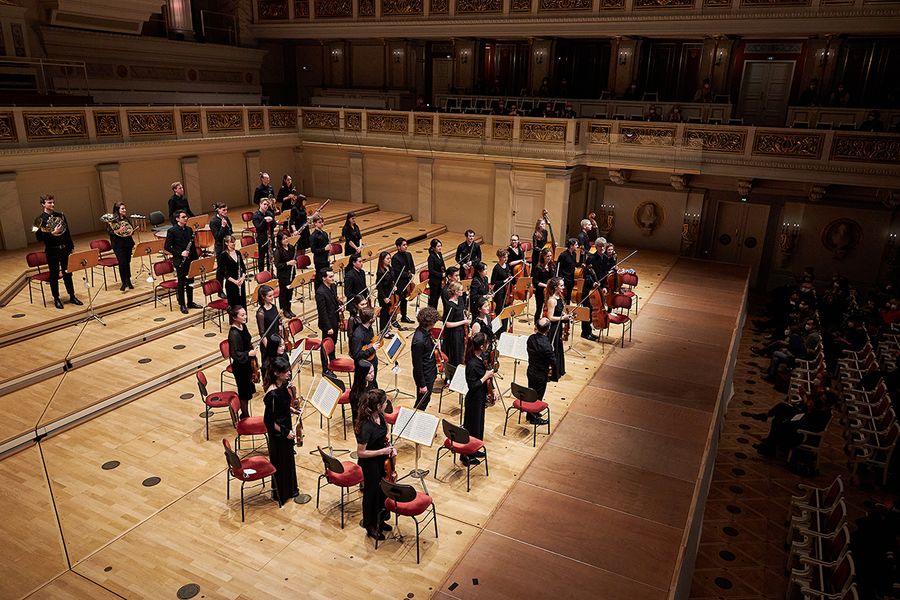 Kammerorchester auf der Bühne des Berliner Konzerthauses