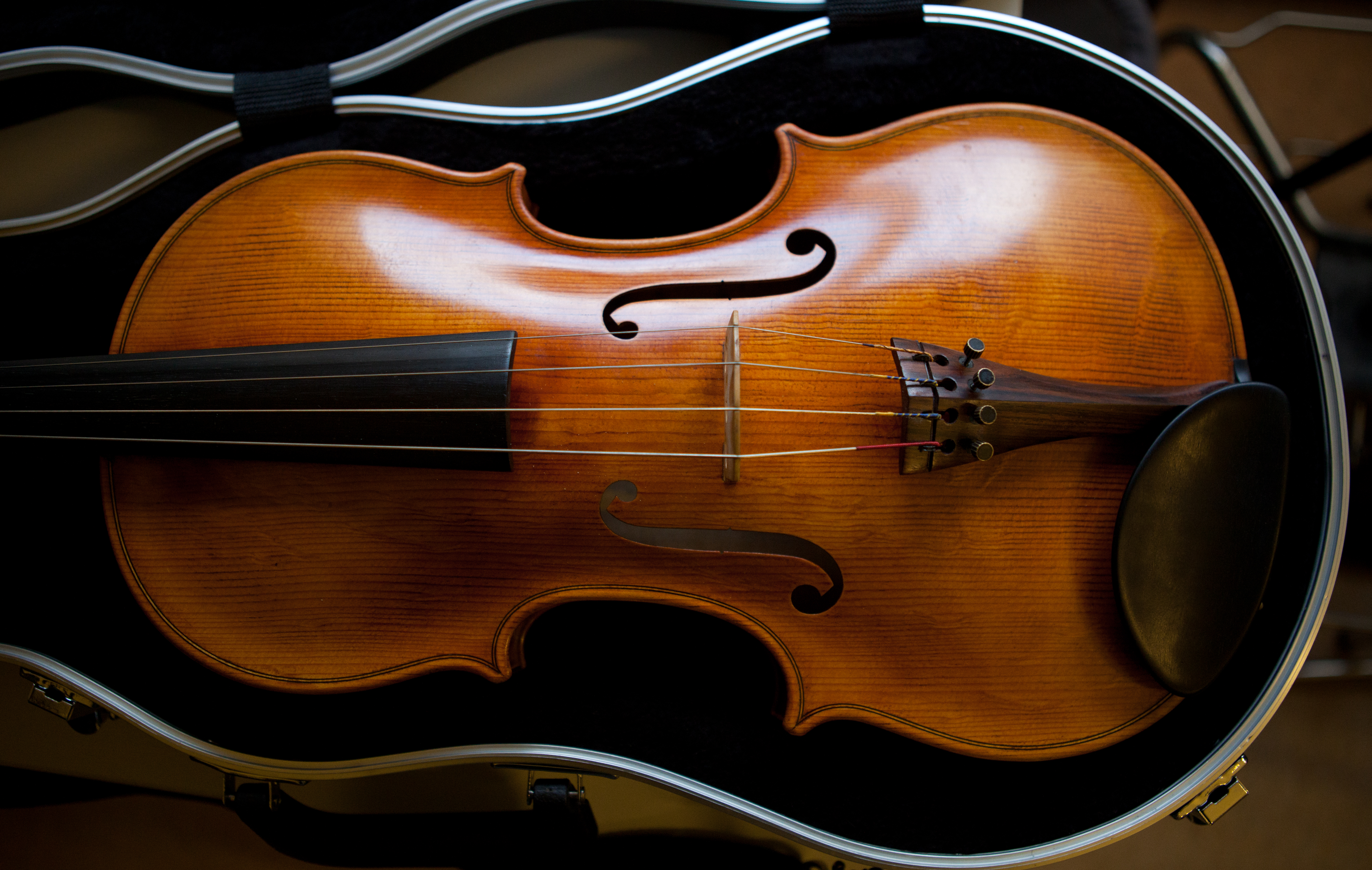 Geige in Geigenkasten