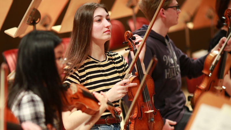 Juliette Beauchamp im Kammerorchester